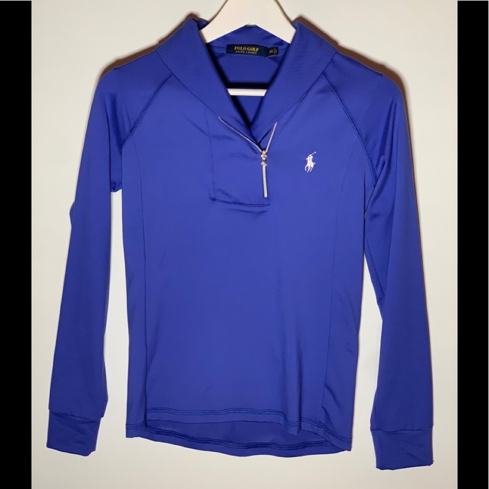 Women’s Active Wear Polo Long Sleeve Front Zip Up